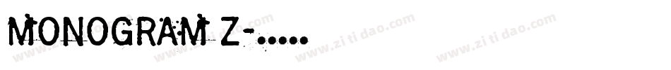 MONOGRAM Z字体转换